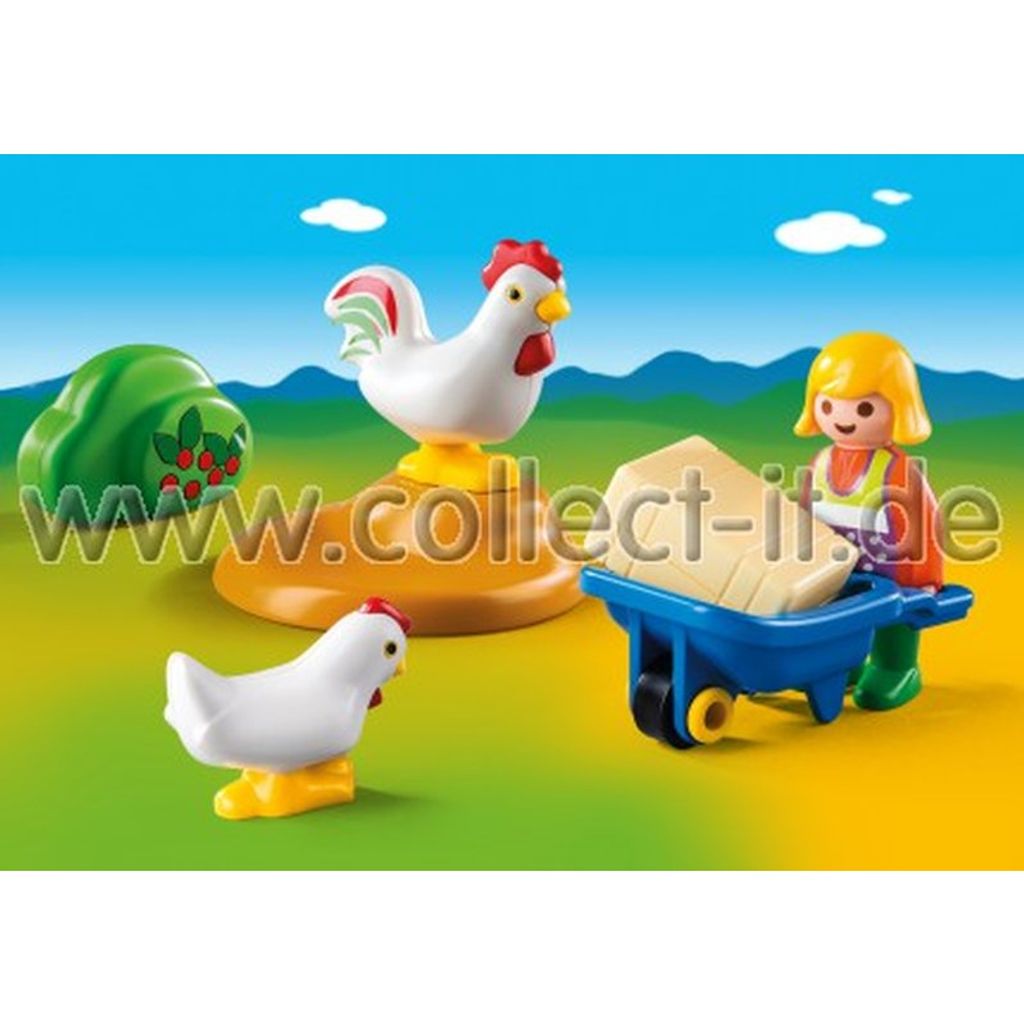 PLAYMOBIL - Bäuerin mit Hühnern (6965) Produktbild 