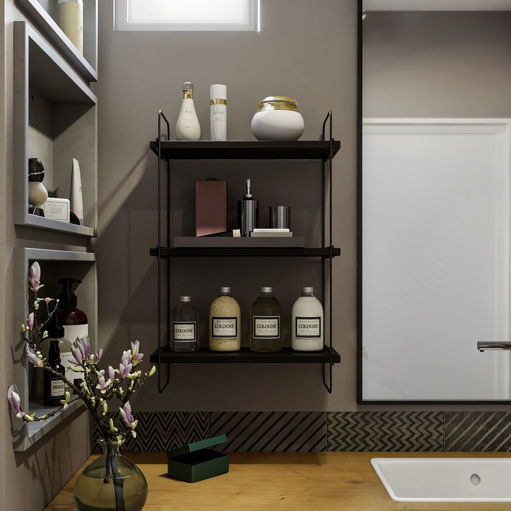 Skye Decor, Pulalis - Anthracite, Wandregal, Anthrazit, 100 Produktbild 