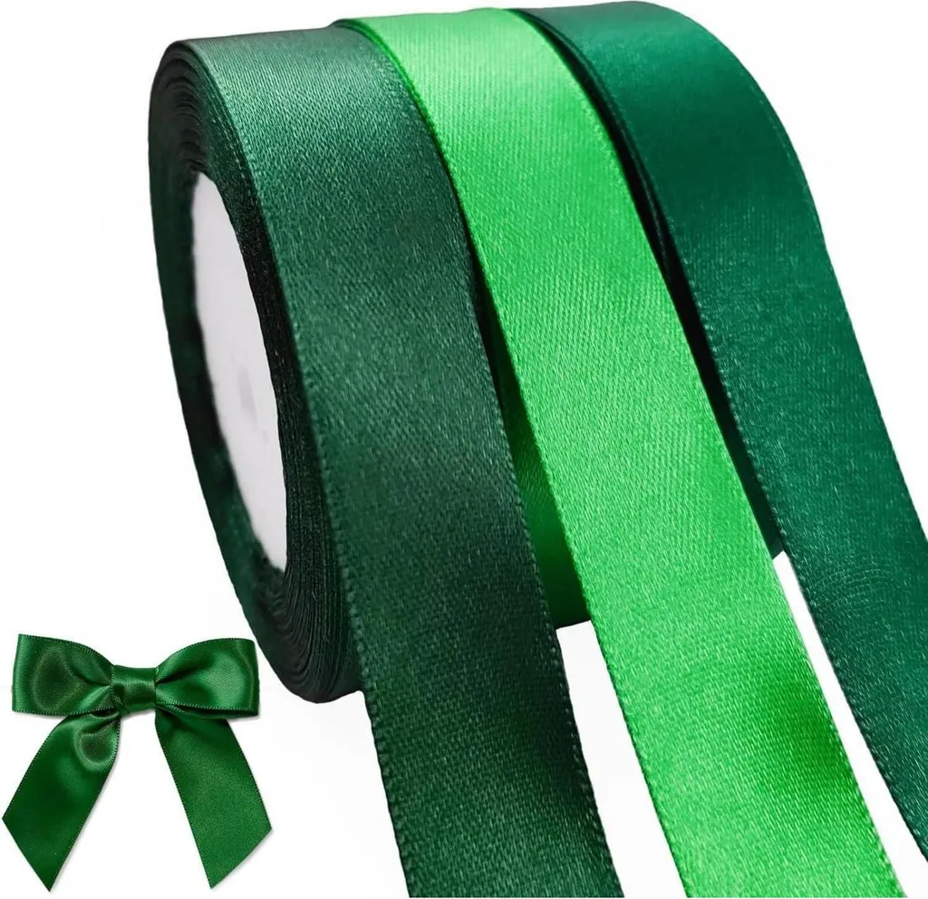 Ruban Satin Vert 66m - Finissez vos Décorations sans Manquer de Fil