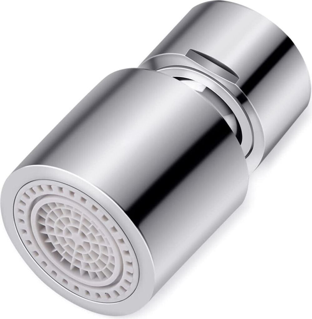 Wasserhahn Aufsatz, Hangrui 360° Drehbar Luftsprudler Wasserhah, Mischdüse 2-Strahlen, Wasserhahn Verlängerung, Verlängerung Wasserhahn 22mm In...