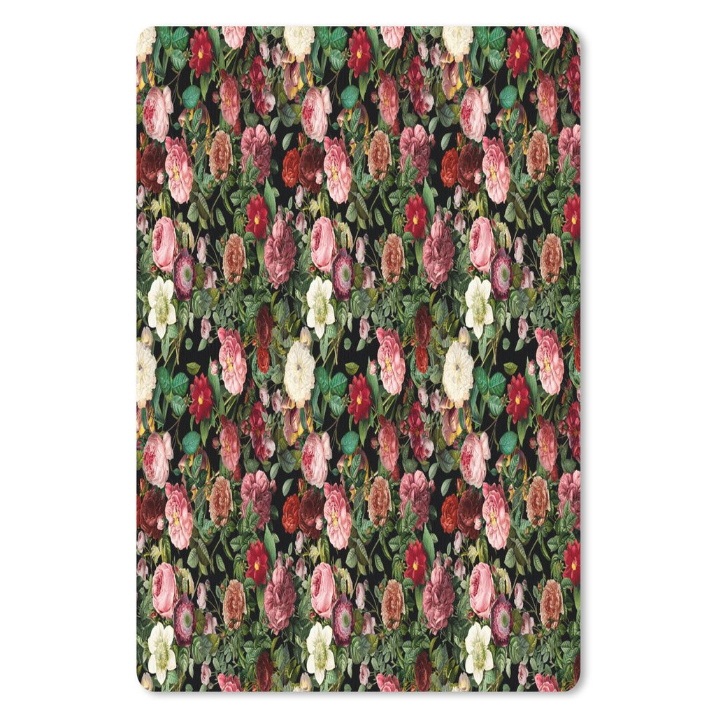 MuchoWow Mauspad Mousepad Blumen - Rosen - Muster 40x60 cm - Mousepads - Maus Mat - Pad - Mausunterlage - Schreibtisch Accesoire