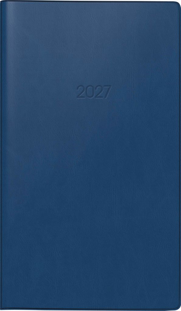 2027 BRUNNEN Faltkalender 9x15cm d.bl 2S/1M Produktbild 