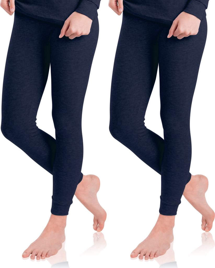 2er Pack Damen Ski- & Thermohose - Navy XL