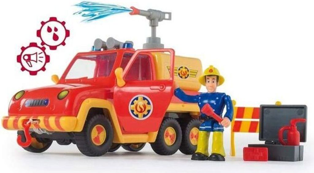 Smoby 750350 Brandweerman Brandweerman Sam Opvouwbare Roller Wiel met Rem