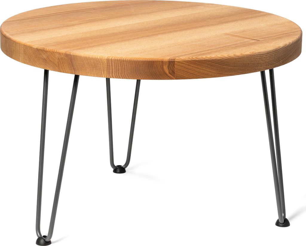 LAMO Manufaktur Couchtisch rund aus Holz 60 cm | Beistelltisch couch | Nachttisch Holz, Wohnzimmertisch klein, Kaffeetisch | Stärke: 40 mm, Farbe:...