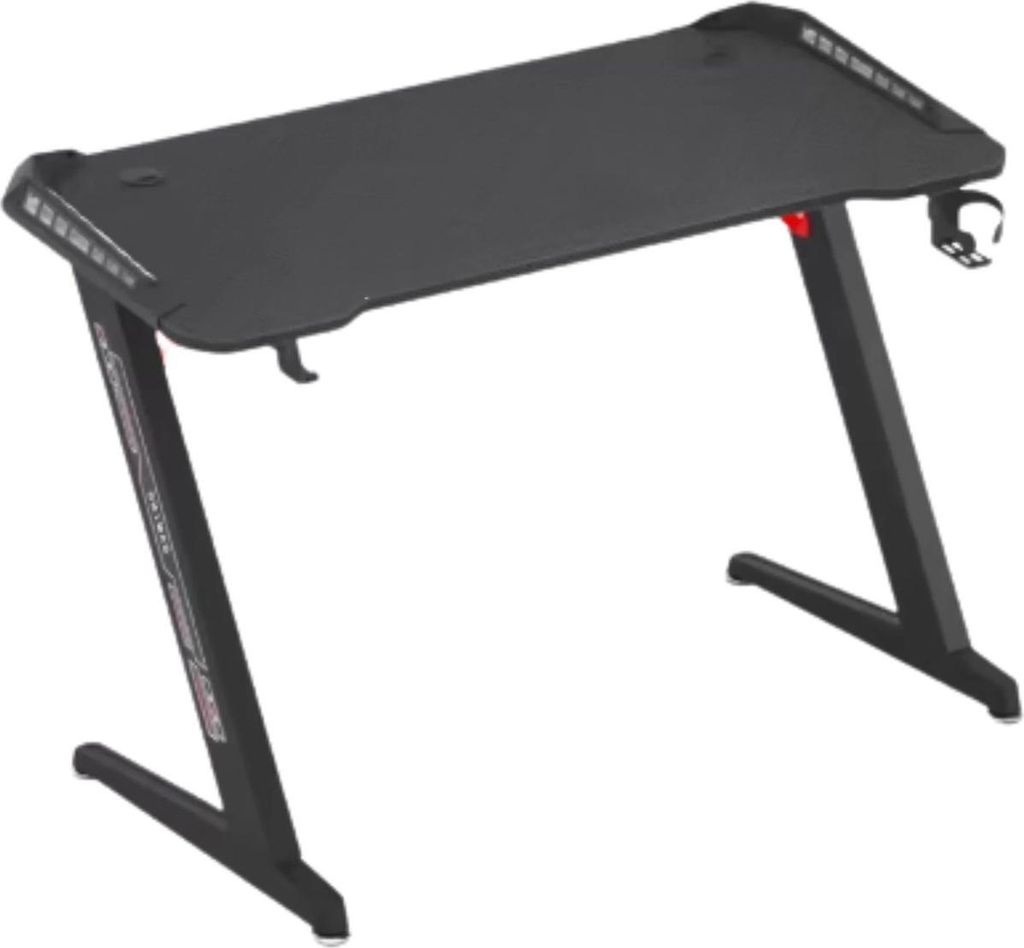 Gaming-Schreibtisch Nevio Valora – RGB-LED Beleuchtung – 140 cm Tisch – Metallgestell – Schwarz
