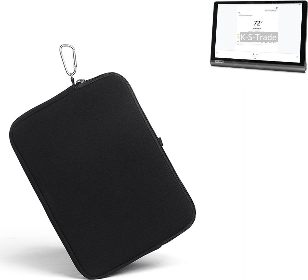 K-S-Trade Neopren Hülle kompatibel mit Lenovo Yoga Smart Tab PRC Schutz Hülle Neoprenhülle Tablet-Hülle Tabletcase Tablet Schutz Gürtel Tasche