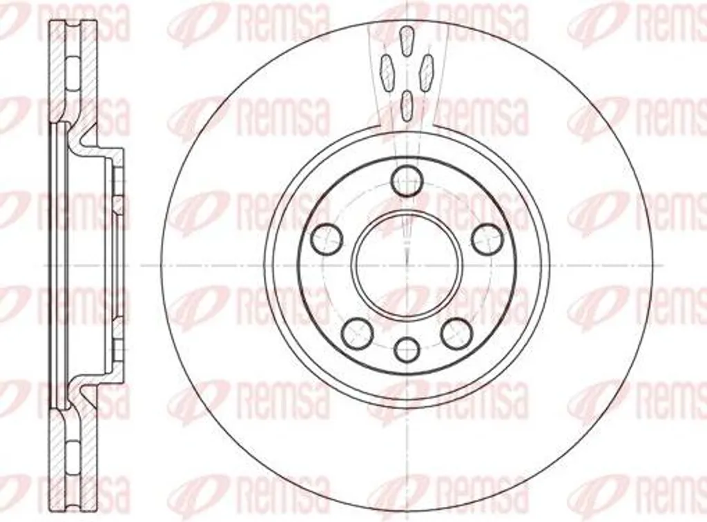 Disque de frein REMSA 6658.10 pour monospace C8 et 807 Peugeot