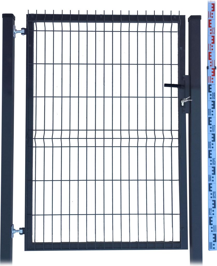 FURTKA 140cm antracyt grafit PANELOWA dwa SŁUPKI RAL7016 Zdjęcie produktu 