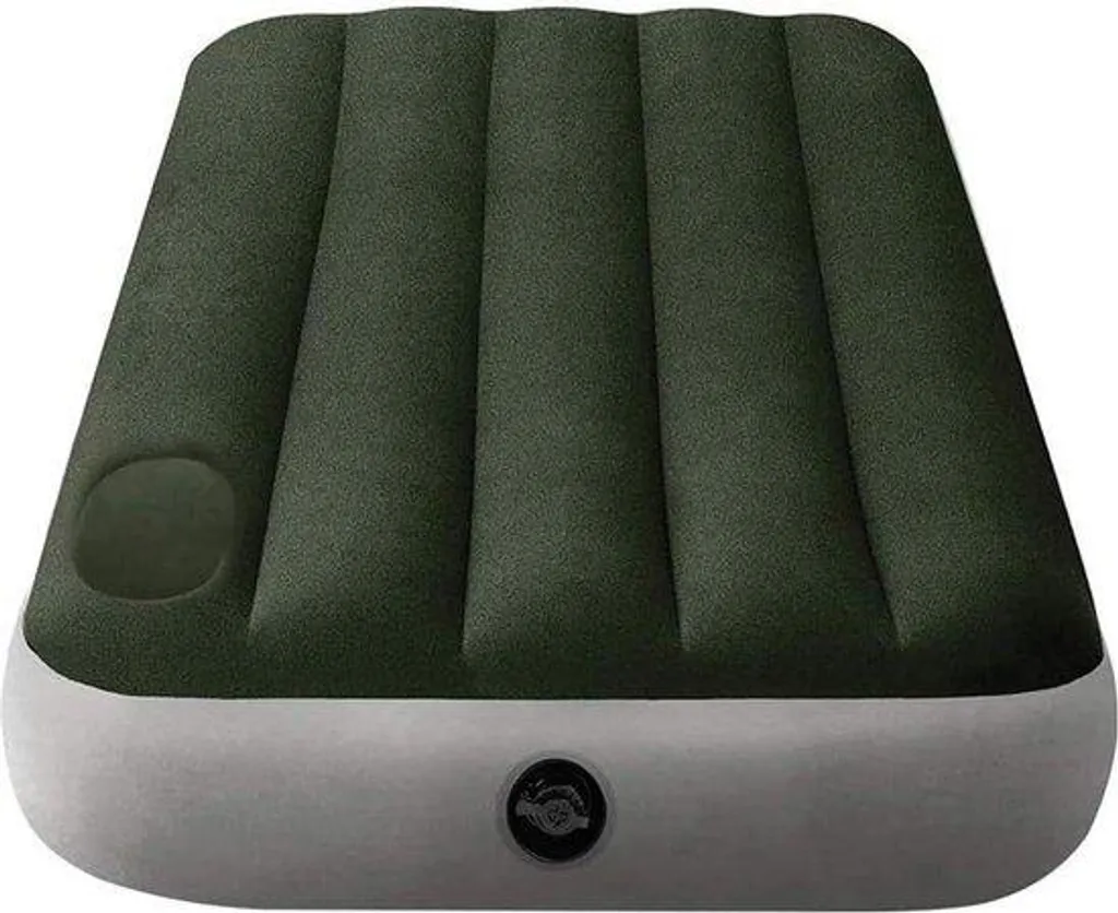 Lit d'appoint gonflable une place avec rembourrage doux et pompe pied