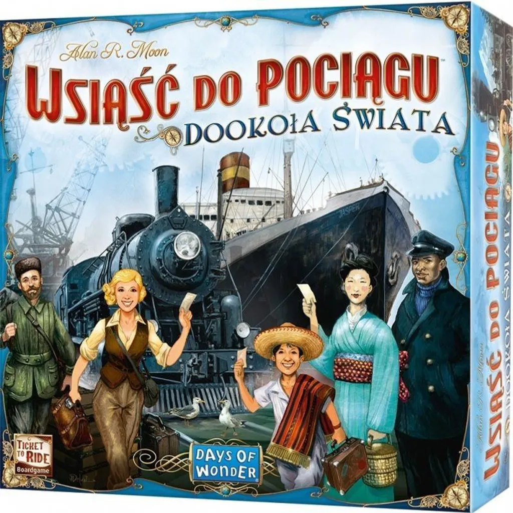 Livre éducatif Montez dans le train Autour du monde REBEL grand format