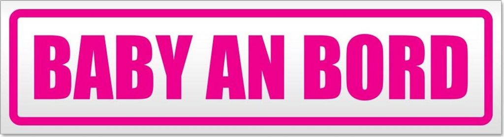 Baby an Bord Magnetschild Schild magnetisch