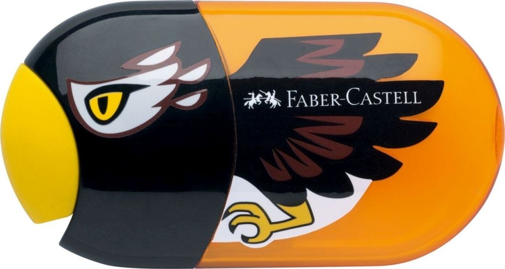 Faber-Castell Eagle Manueller Bleistiftspitzer Orange, Schwarz