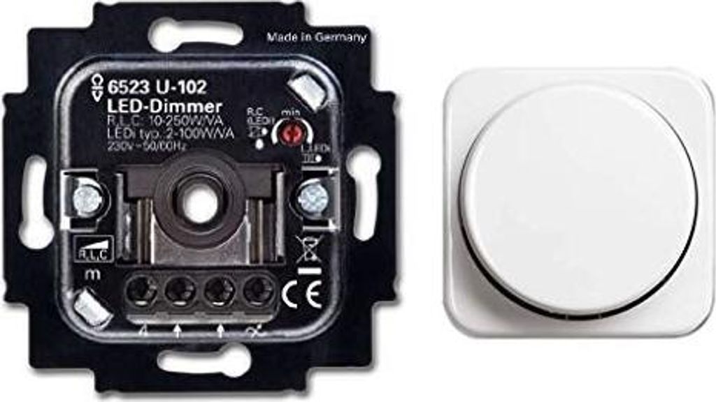 BUSCH-JÄGER, LED-Drehdimmer (LED Dimmer) 6523 U-102 (6523U Produktbild 