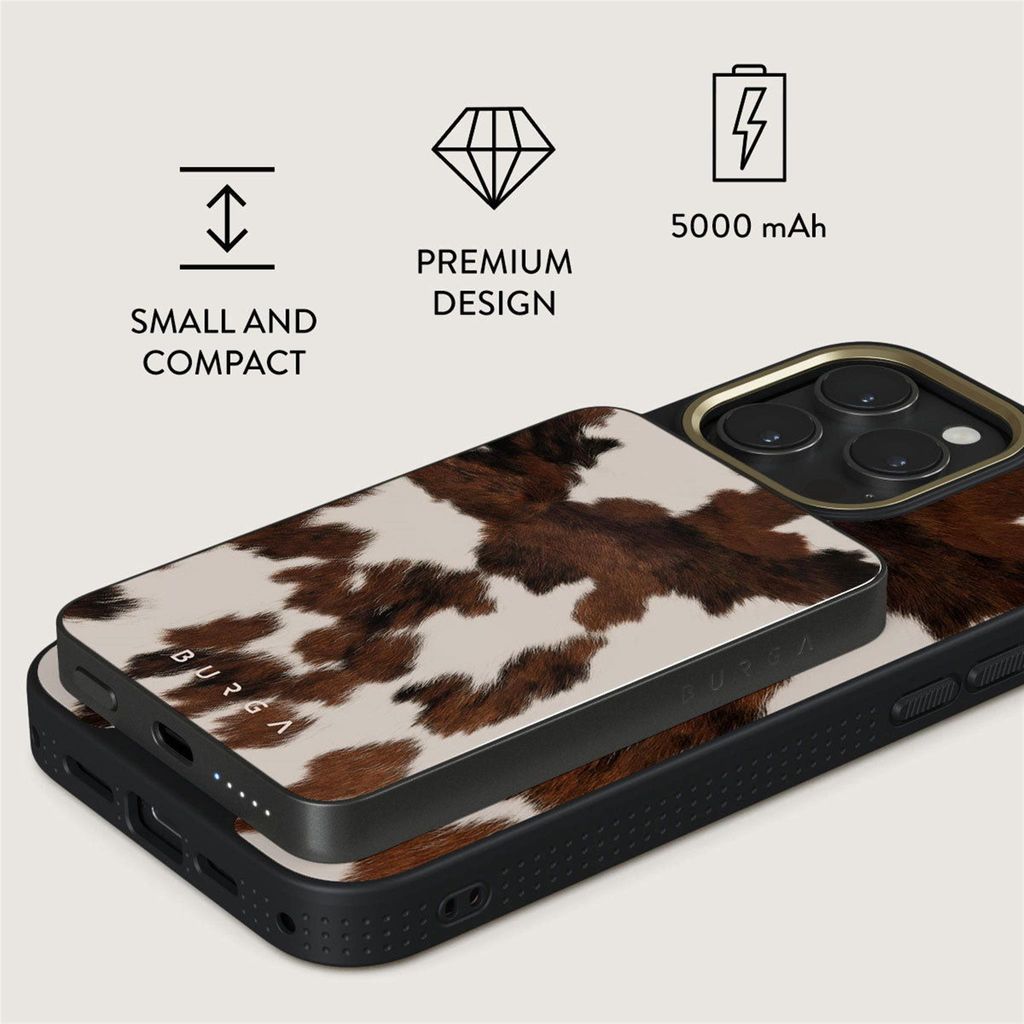 BURGA Magnetic Powerbank 5.000mAh Celestial gunmetal