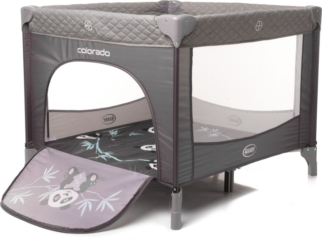 Opvouwbare kinderren 4 BABY, Colorado Panda - grijs Productafbeelding 