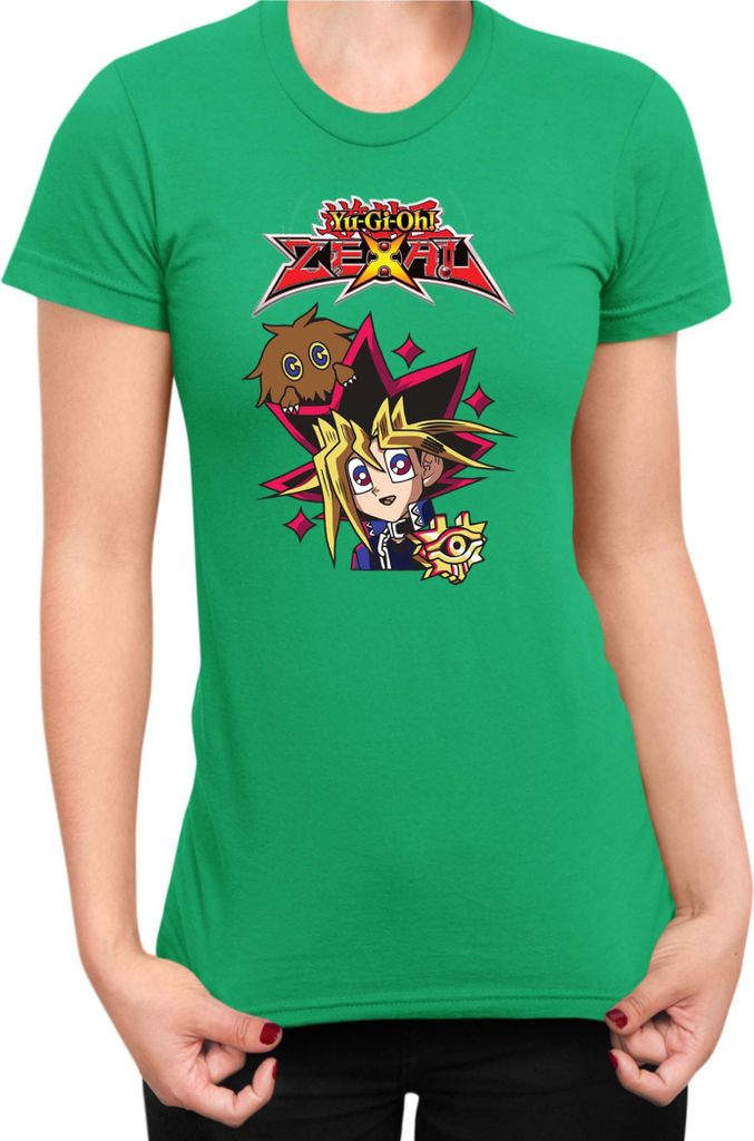 Damen T-Shirt Japan Manga Anime Comics Yu Gi 021, Lady L / Grün
