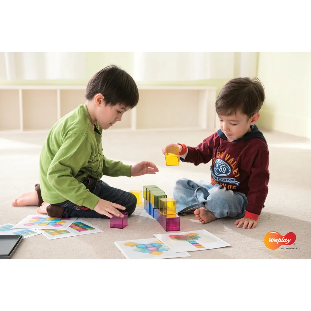 Blocs de construction Weplay pour table lumineuse et éveil sensoriel