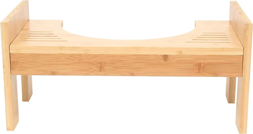 Tabouret de toilette bambou : solution contre constipation et douleurs - 5