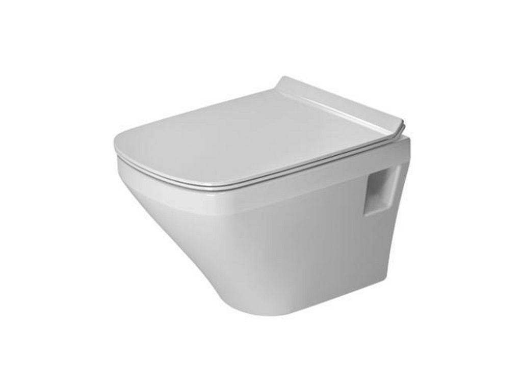 Duravit Wand-WC COMPACT RIMLESS DURASTYLE tief, 370 x 480 mm weiß