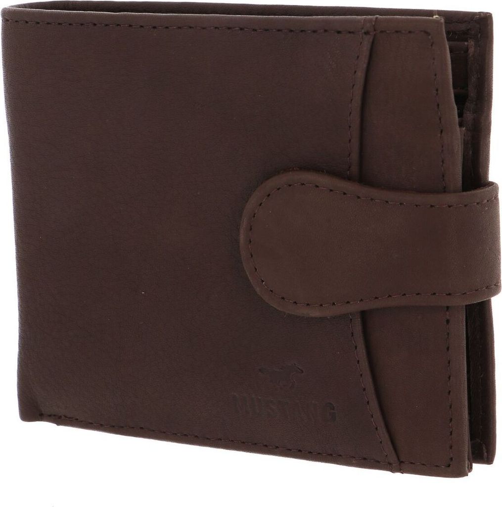MUSTANG Leder Geldbörse Livorno Wallet Brown braun