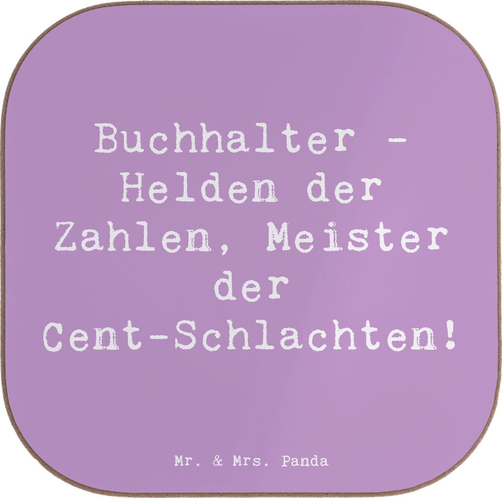 Mr. & Mrs. Panda Tischuntersetzer Spruch Buchhalter Helden - Lavendeltraum - Geschenk, Beruf, Finanzen, handgefertigte Geschenke, Rechnungswesen, Z...
