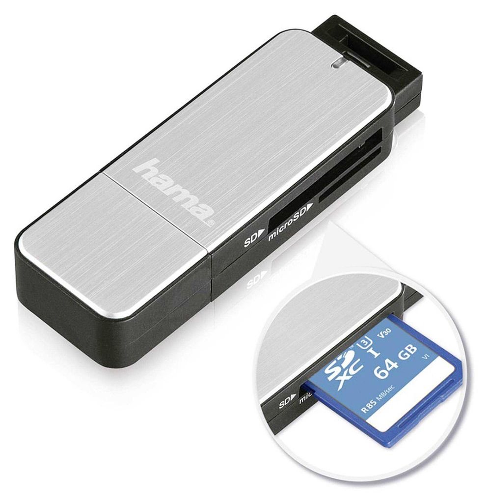 Hama 123900, MicroSD (TransFlash), MicroSDHC, MicroSDXC, Zdjęcie produktu 
