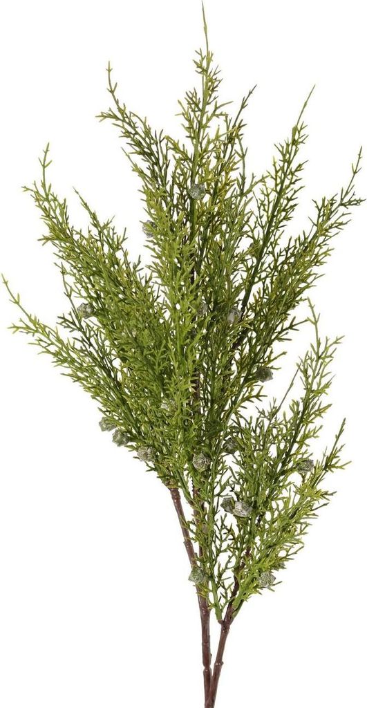 artplants.de Deko Wacholder Zweig ALEKO mit Beeren, grün, 85cm - Künstlicher Zweig