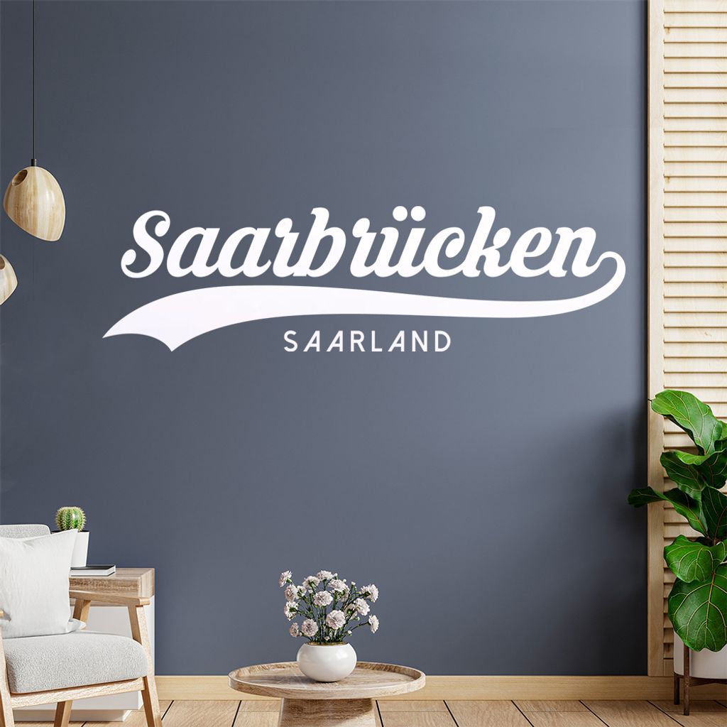 Saarbrücken Saarland Wandtattoo Wandaufkleber Wall Sticker - Dekoration, Küche, Wohnzimmer, Schlafzimmer, Badezimmer