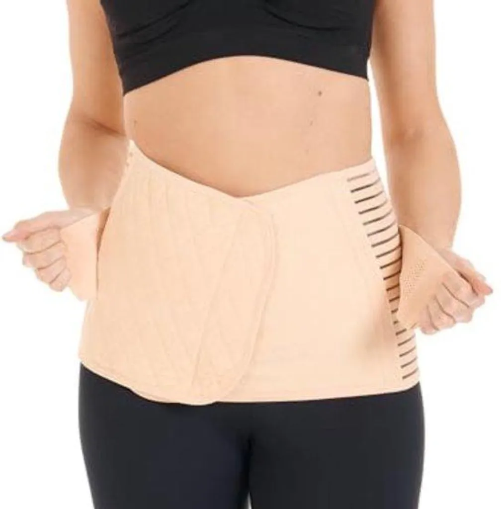 Ceinture post-accouchement XL beige en bambou : retrouvez votre silhouette