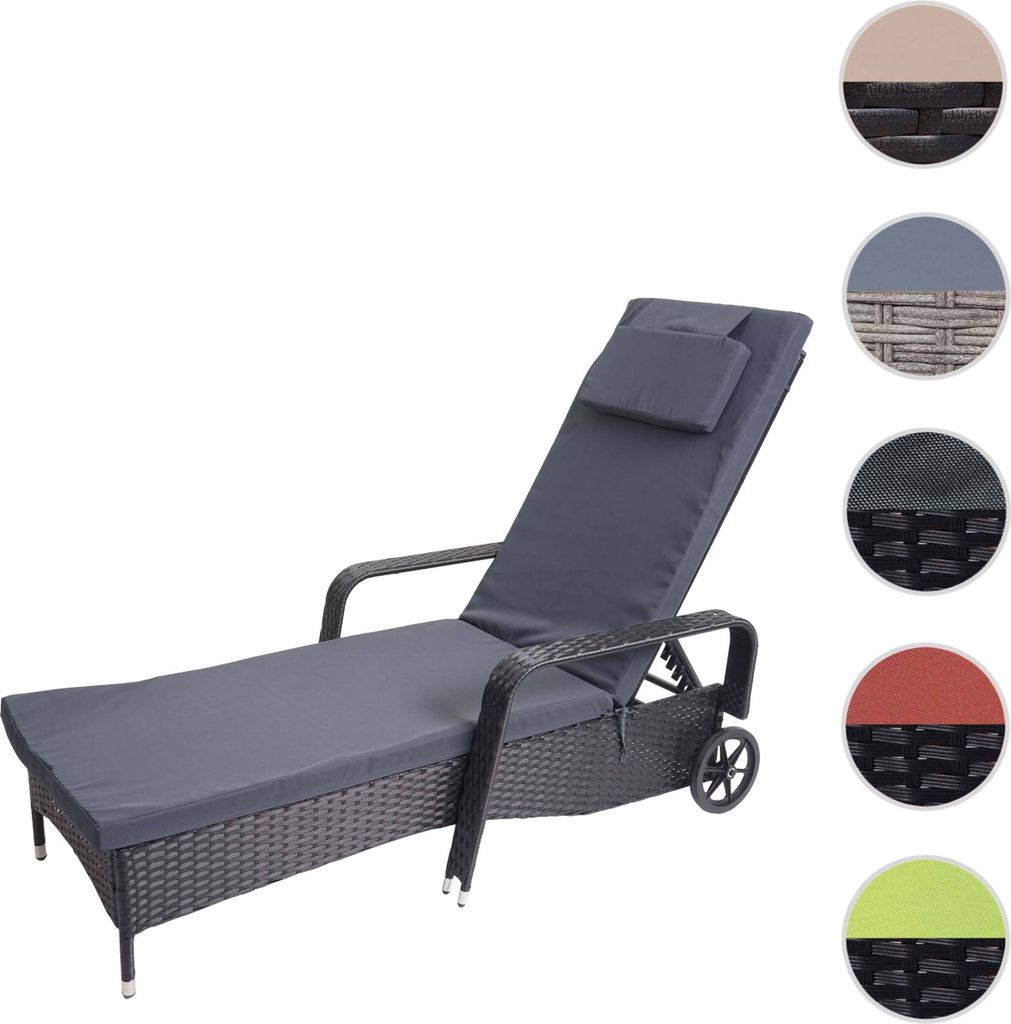 Poly-ratanové lehátko Carrara, Relax Lounger Garden Obrázok produktu 8