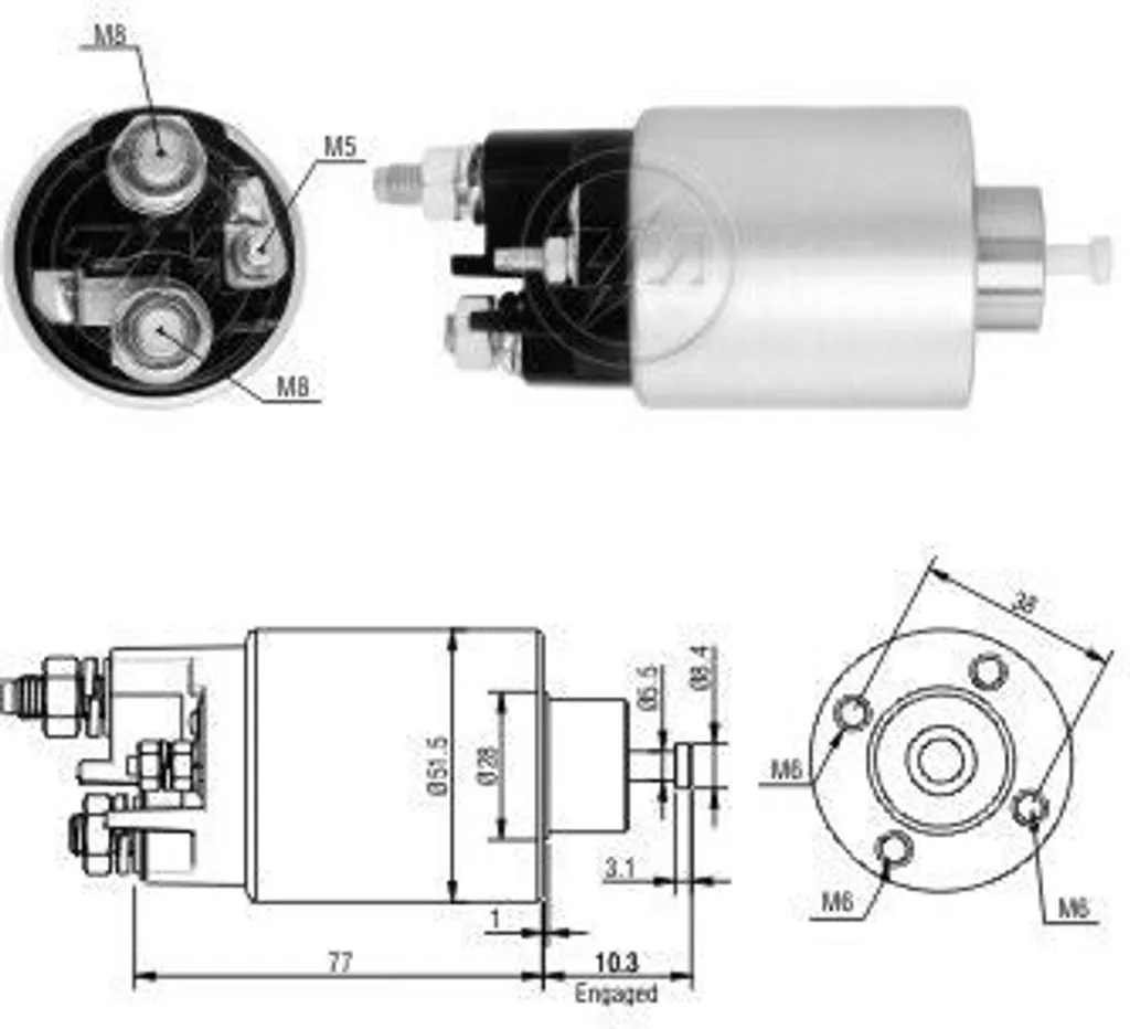 Relè Avviamento ERA ZM6993 Nissan Micra Dacia Logan Renault Modus