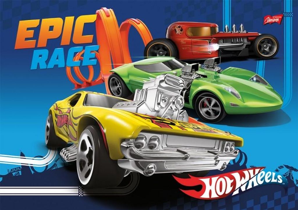 Laminierte Rückwand A3 Hot Wheels 0696