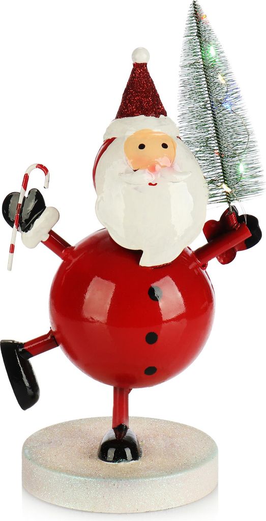 com-four LED Weihnachtsdeko aus Metall - Blechfiguren im weihnachtlichen Design - Beleuchtete Dekofiguren für die Adventszeit - winterliche Deko...