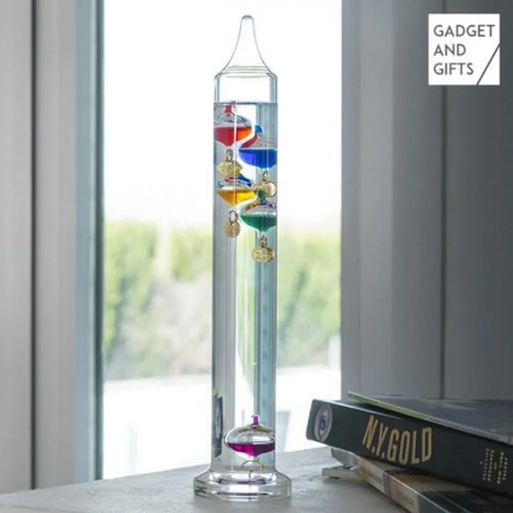 Thermomètre Galileo avec Sphères Colorées - Mesure de Température 30cm