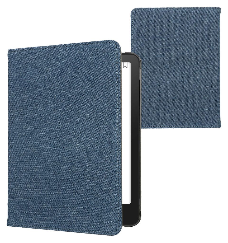 kwmobile Klapphülle kompatibel mit Amazon Kindle Paperwhite (2024)/Colorsoft - Schutzhülle e-Reader - Hülle eReader - Blau