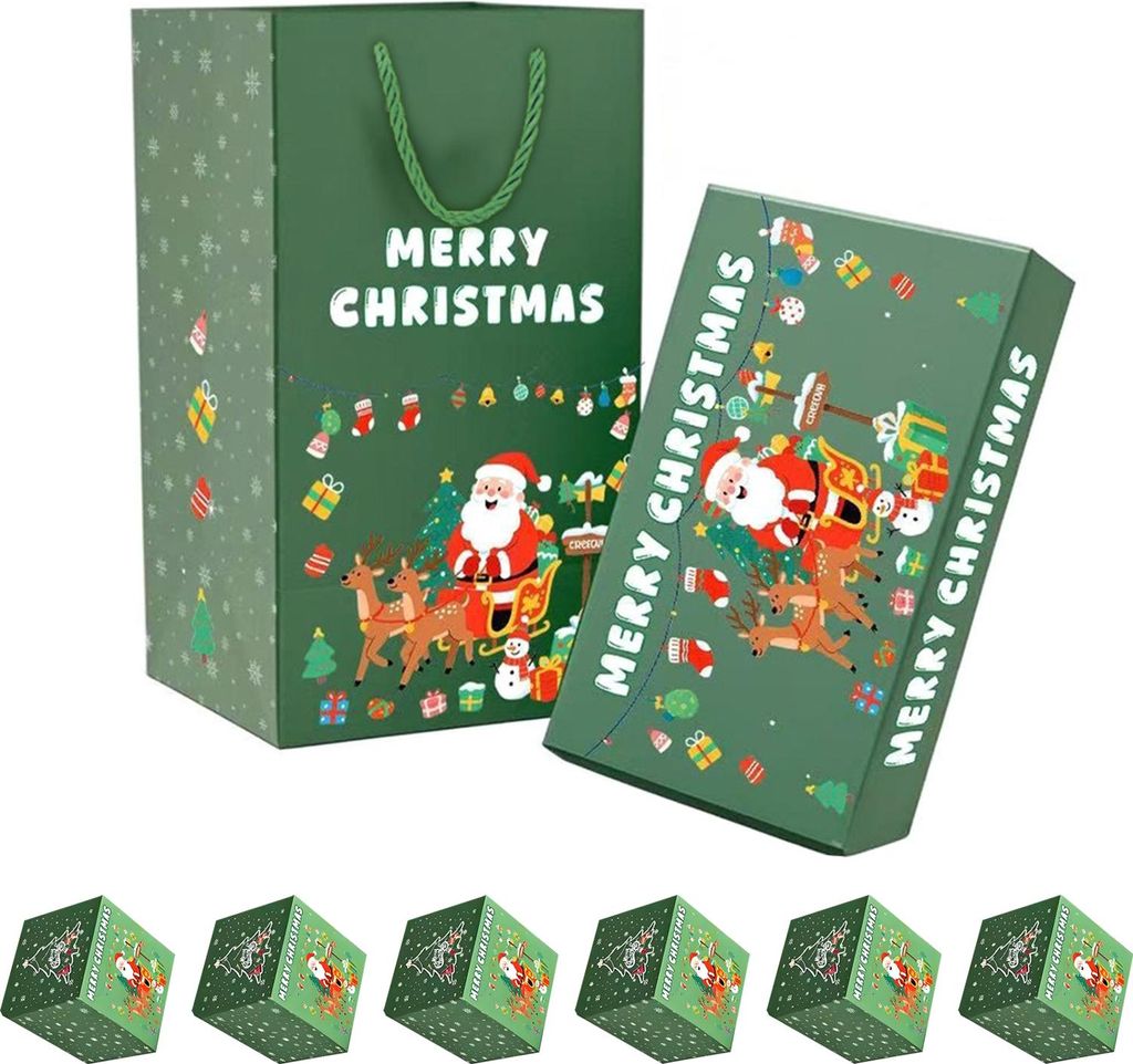 Weihnachts-Explosionsgeschenkbox für Geld – DIY-Faltbox mit Hüpffunktion – Überraschungs-Geldgeschenkbox zum Aufpoppen