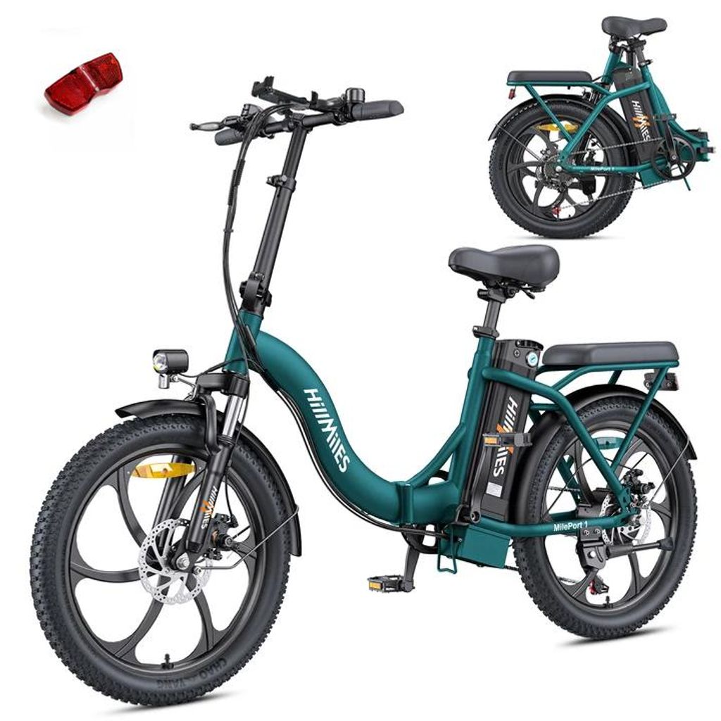HillMiles E Bike, E-Bike Klapprad mit 36V 13Ah Akku bis zu Produktbild 