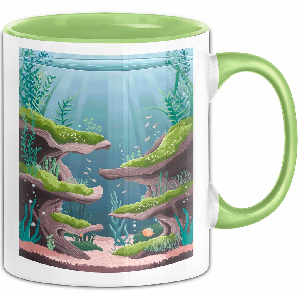 Aquascaper Tasse Geschenk Lustige Geschenkidee Spruch Für Aquatische Designer (Grün)