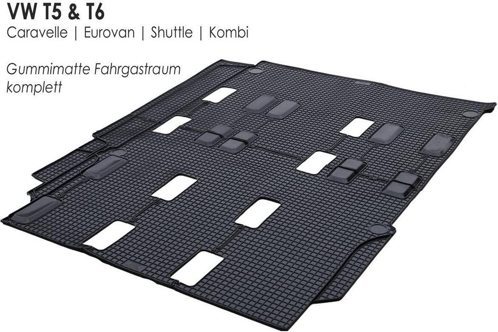 Dywanik gumowy Odpowiedni do VW T5 / T6 Caravelle Shuttle Zdjęcie produktu 