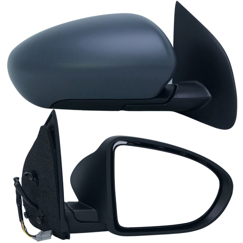BILMAX Rechts Außenspiegel Ersatz für 2006-2014 Nissan Qashqai + 2l (J10, NJ10, JJ10E) Elektrisch Verstellbar, Beheizbar, Manuell Einklappbar