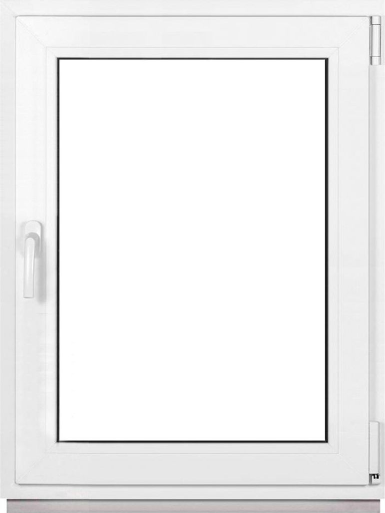 Framex Kellerfenster Fenster Kunststofffenster Weiß Breite x Höhe 70 x 100 cm (700 x 1000 mm) 2fach (32 mm) Dreh Kipp DIN Rechts - Premium