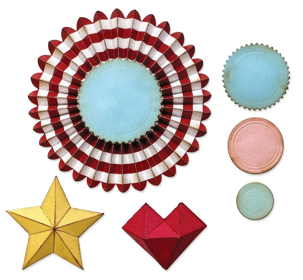 Sizzix Die Rosettes Tim Holtz Matrice de Découpe Précise et Gaufrage
