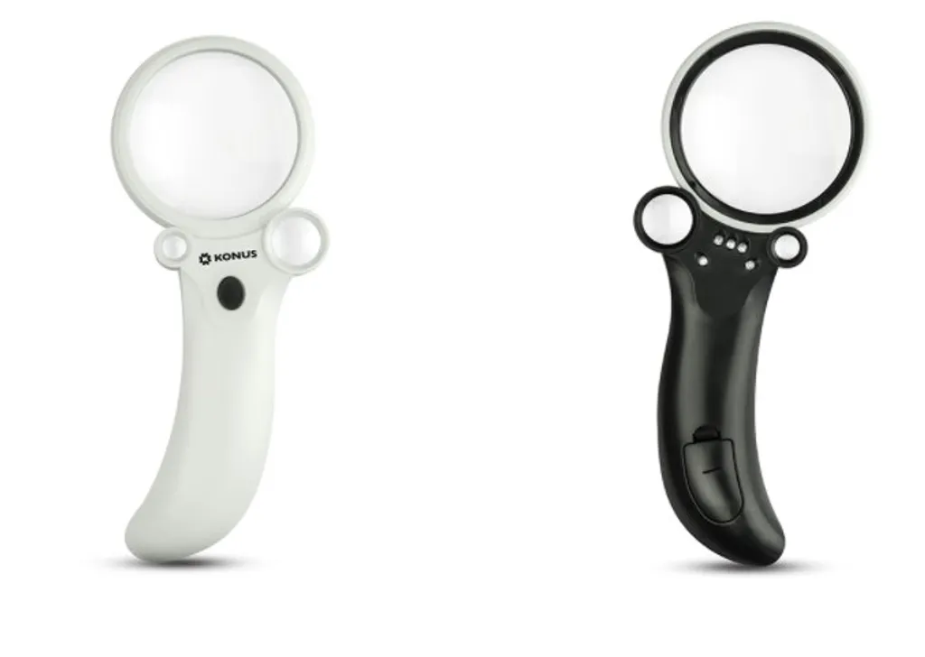 Loupe de lecture LED avec triple grossissement Konus Lux-60 90mm