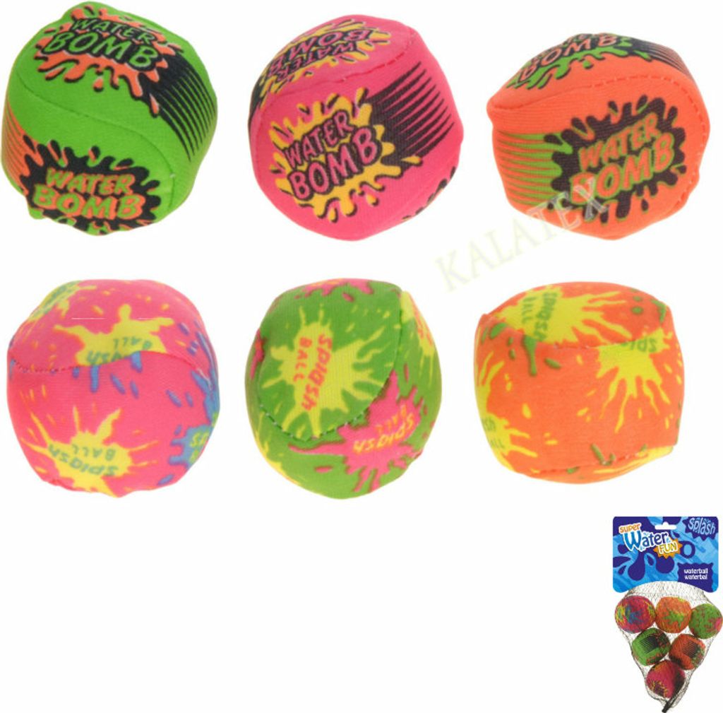 6er Pack Free and Easy Wasserbälle Spritzbälle Splashbälle 5cm