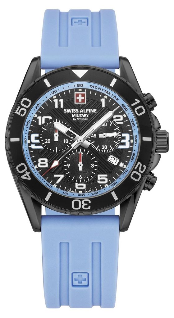 Swiss Alpine Military Herren Uhr Chronograph Analog Quarz Produktbild 