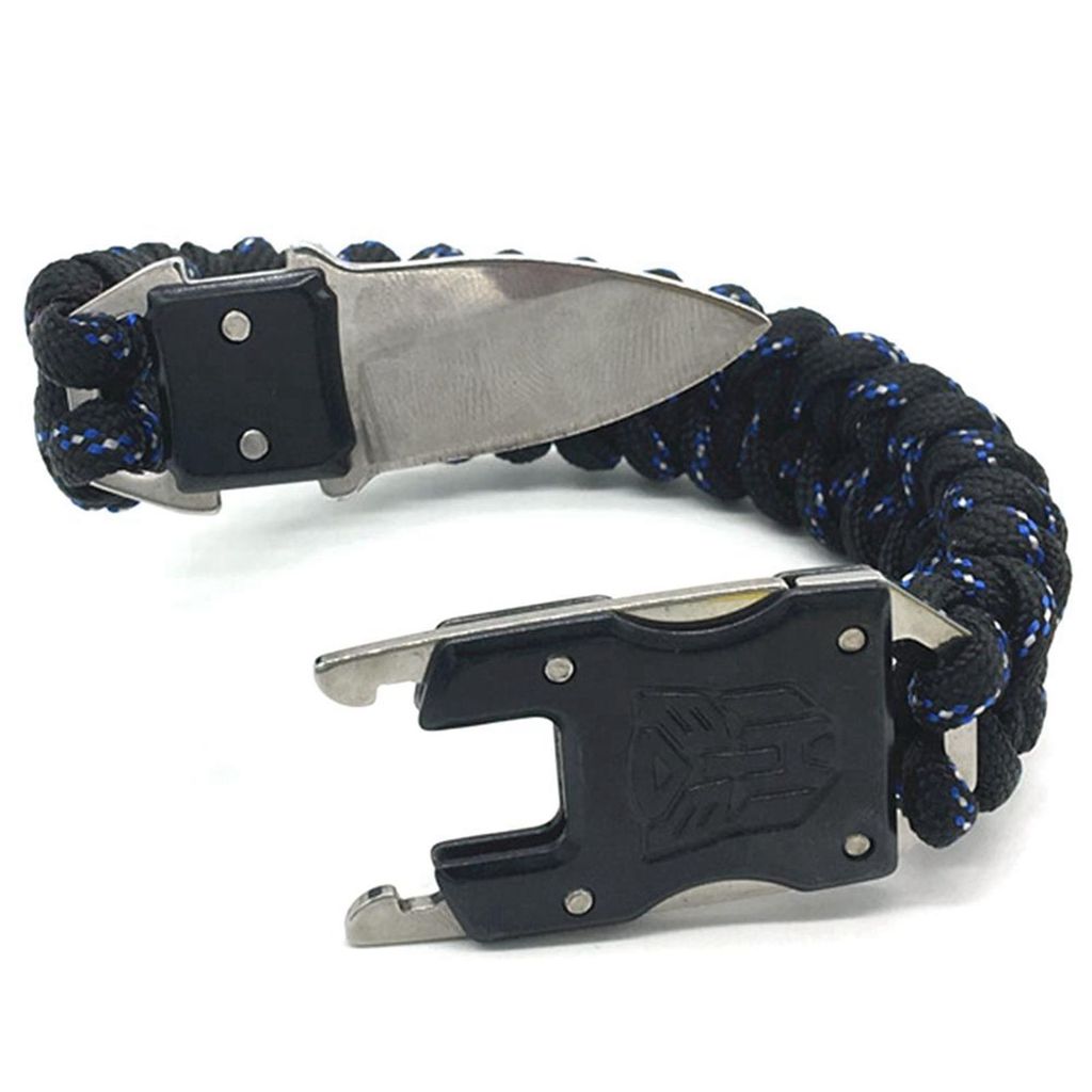 Paracord-Armband für Outdoor-Werkzeuge, Survival-Ausrüstung, Mehrzweck-Überlebensarmband für Outdoor, Camping, Wandern, Angeln