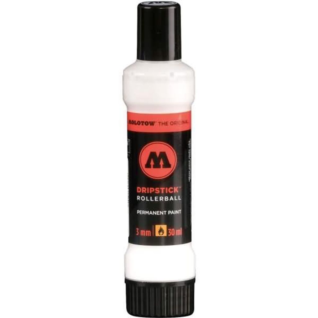 Molotow Dripstick Rollerball PP 3mm 30ml, signalweiss, Squeeze Bottle