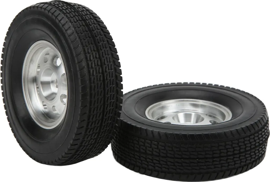 Roues Complètes 85mm avec Jantes Métal CNC pour Camion RC 1/14 Tamiya