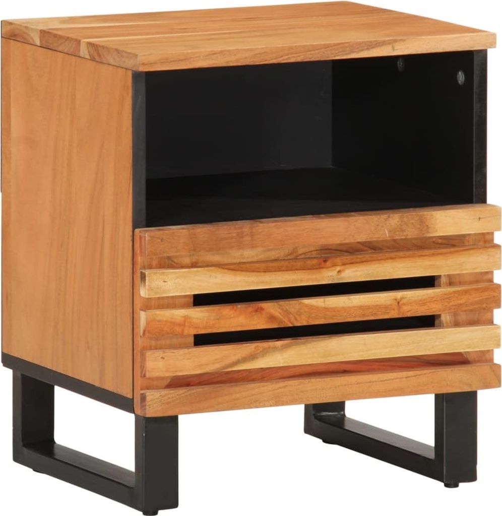 Nachttisch 40x34x46 cm Massivholz Akazie